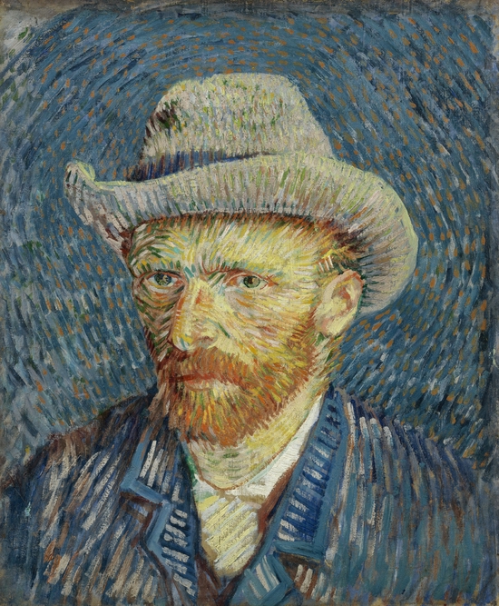 ߣԻ񡷣Self-Portrait-with-Grey-Felt-Hat1853-1890